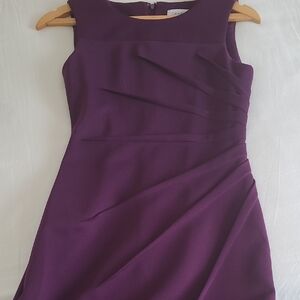 Calvin Klein Plum Midi Sheath Dress